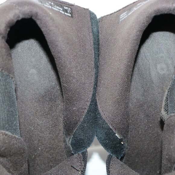 Clarks Women's Pause Camelia Boot Size 7 Chelsea Black Suede Block Heel Comfy - Picture 11 of 13